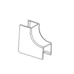 GRI E-Z-75-IC-W Inside Corner Raceways, White, Bag of 6