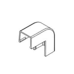 GRI E-Z-75-OC-W Outside Corner Raceway, White, Bag of 6