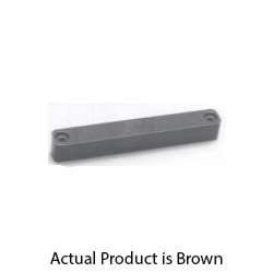 GRI M402B Magnet, Brown, 3/8" x 2-9/16", Inside 1/2" x 5/8" x 4" Industrial Surface Screw Mount Case