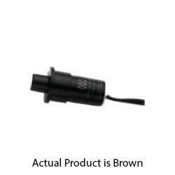 GRI PB-100-B 9/16" Press Fit Push Button/Plunger, Closed Loop, Wire Leads, Brown