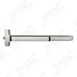 Accentra 6100ED 36 630 Grade 1 Rim Device, Pullman Latch Exit Bar, 30" - 36" Door Opening Width, Less Trim, Satin Stainless Steel Finish, Non-Handed