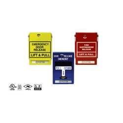Potter Amseco RMS-1T-B-EVAC Conventional Special Application Pull Station, Blue, SPST, EVACUATION, Single Action