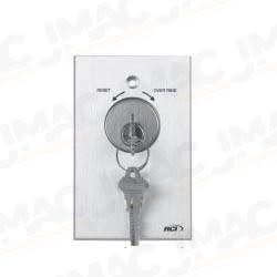 Rutherford 960MOMO28 Momentary Key Switch, Second Momentary Switch, Screen Printed Faceplate, Brushed Anodized Aluminum