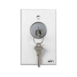 Rutherford 960MOMOL8 Momentary Key Switch, Second Momentary Switch, Screen Printed Faceplate, LED, Brushed Anodized Aluminum