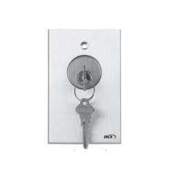Rutherford 960DMAL28 Maintained Key Switch, DPDT, LED, Brushed Anodized Aluminum