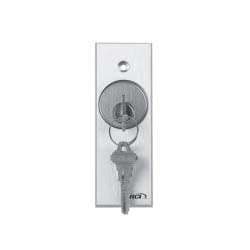Rutherford 960NMAL28 Narrow, Maintained Tamper Resistant Key Switch, Second Maintained Switch, LED, Brushed Anodized Aluminum