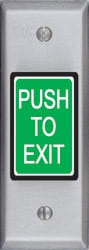 SDC 412NH Narrow Frame Exit Switch, PUSH TO EXIT, 2", Oil Rubbed Bronze, SPDT