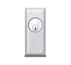 SDC 801ALN Key Switch, Narrow, 1/4" Aluminum Plate, AA SPDT