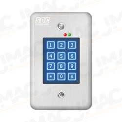 SDC 918U Indoor Keypad, Single Gang, Brushed Stainless Steel