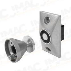 SDC EH201224A Magnetic Door Holder, Semi-Flush Mount, 12/24 VAC/DC, Chrome Powder Coat