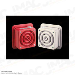 Federal Signal AM50-25B AudioMaster Public Address 2W Re-Entrant Speaker, 25Vrms, Beige