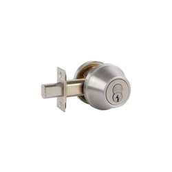 Arrow Lock DBX61-630-CSKA4 Deadbolt, Single Cylinder, Schlage C Keyway, KA4, Satin Stainless Steel