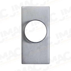 Detex 03WS 630 WS Trim Plate with Cylinder Hole, for 10/20/21/27 Series Devices, Satin Stainless Steel