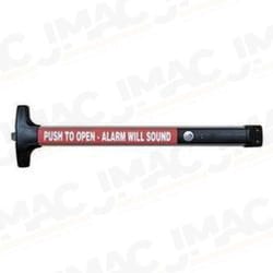 Detex V40 EXxW HD BLK 711 99 48 Value Series Narrow Stile Rim Exit Device, Hex Dogging, 99 Surface Strike, Weatherized Request to Exit, 48 In. Device, Satin Black Anodized Aluminum