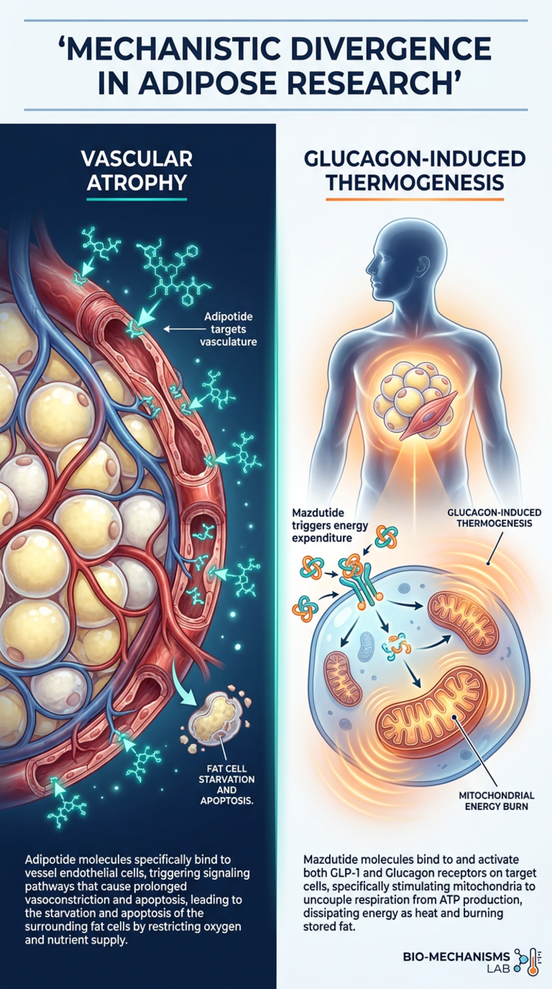 A clean, medical infographic comparing the mechanism of action between <a href=