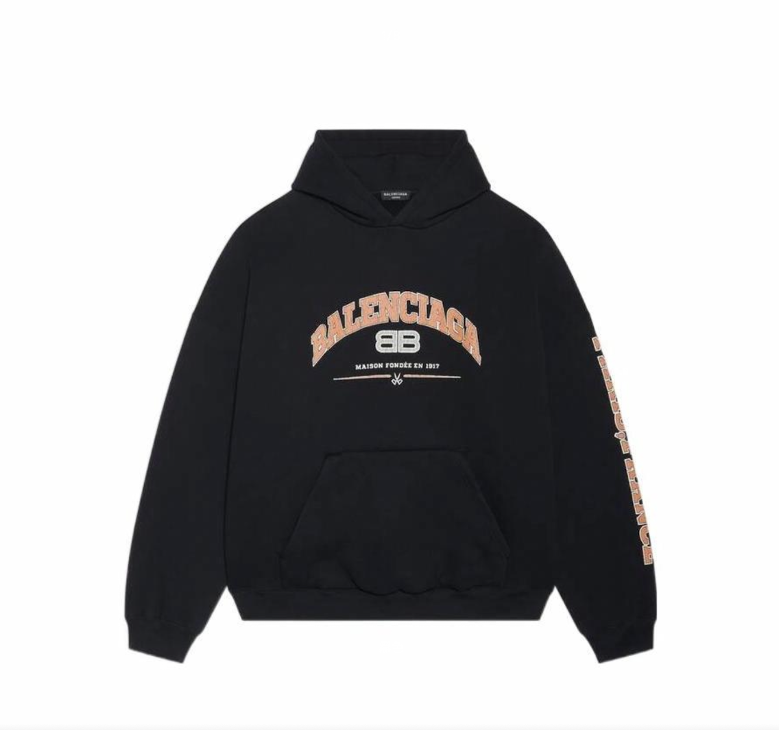 Толстовка Balenciaga Distressed Washed Hoodie