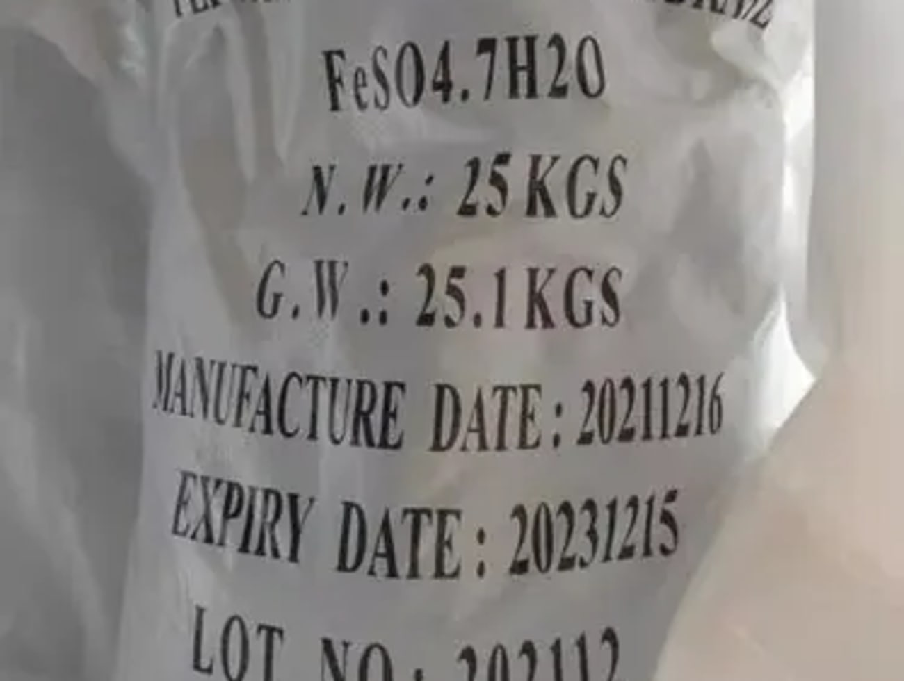 Blue-green crystalline Ferrous Sulphate Heptahydrate chemical supplied by Zenco Systems Ltd
