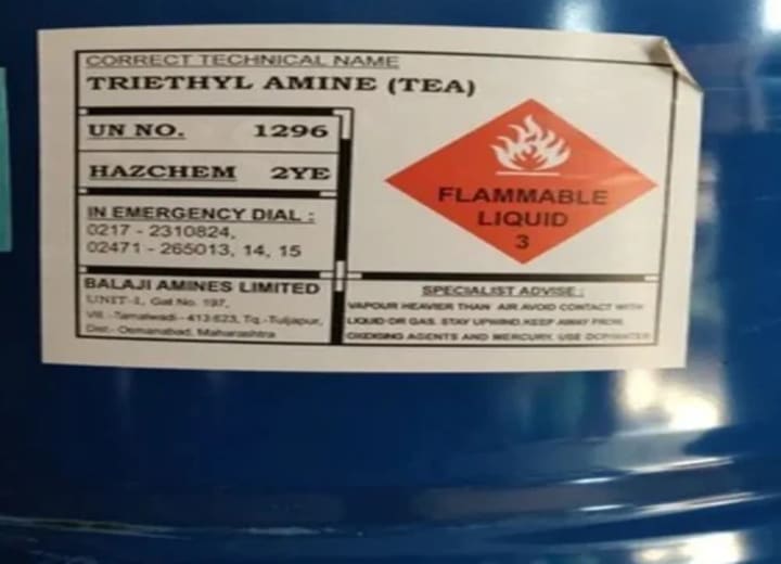 Triethylamine (TEA) industrial chemical supplied by Zenco Systems Ltd in Textile Treatment