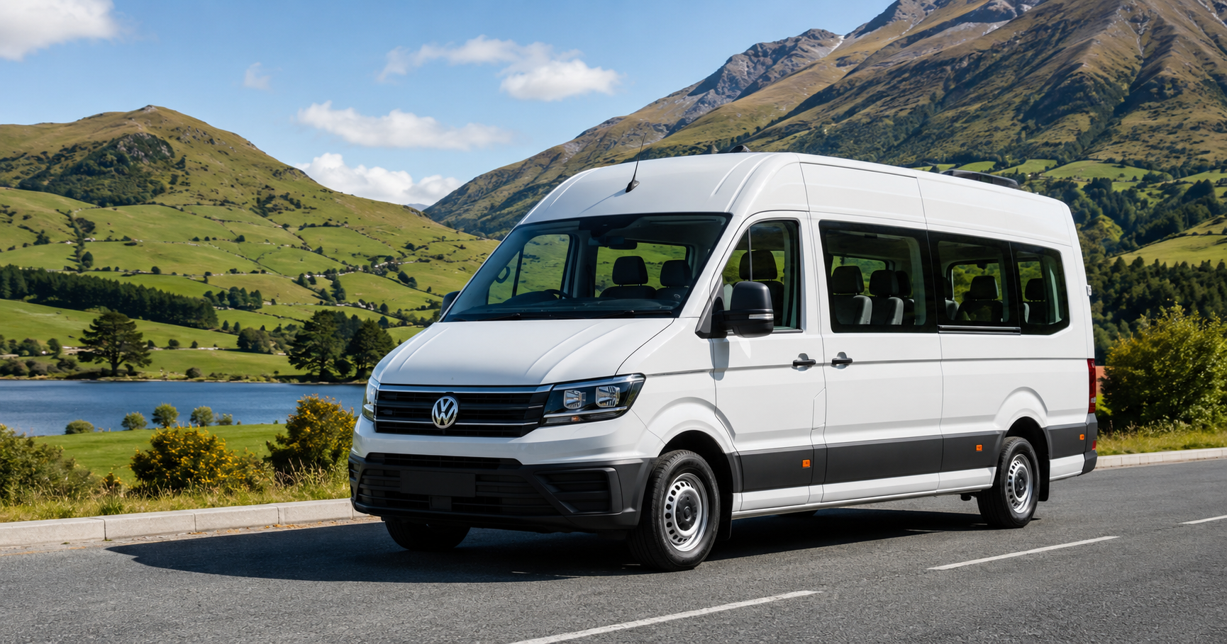 Volkswagen Crafter 12 seater van hire Hamilton NZ