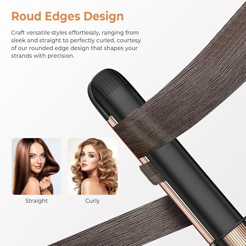 Vue 2 de Lisseur Boucleur Cheveux En