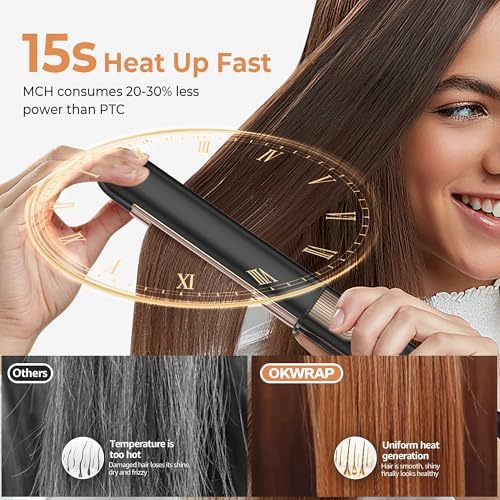Vue 4 de Lisseur Boucleur Cheveux En