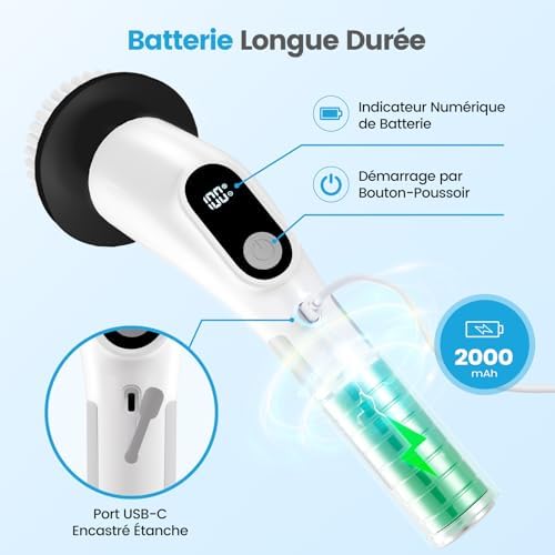 Vue 4 de Brosse Rotative Nettoyage Electrique