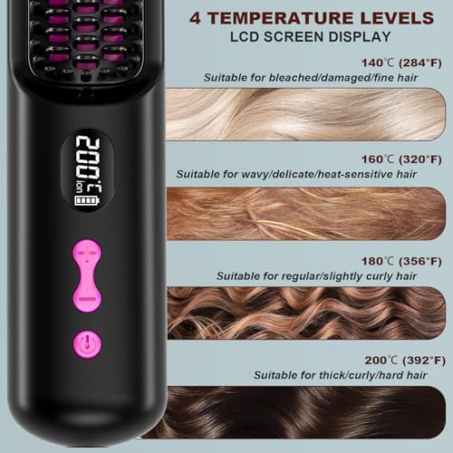 Vue 3 de Brosse Lissante Sans Fil