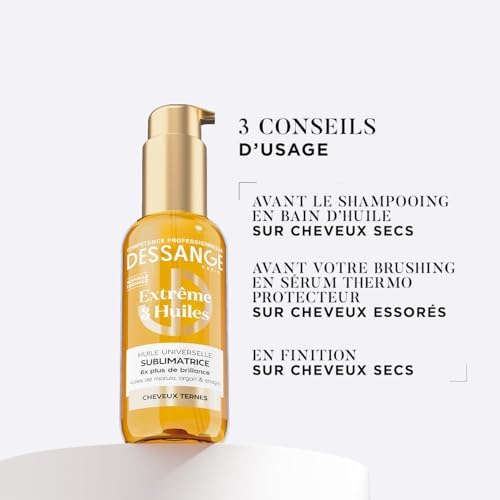Vue 5 de Dessange Huile Cheveux Universelle