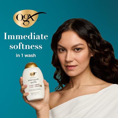 Vue 4 de Ogx Apresshampooing Nourrissant Lait