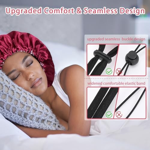 Vue 3 de Pieces Bonnet Satin Cheveux