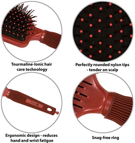 Vue 2 de Brosse Cheveux Paddle