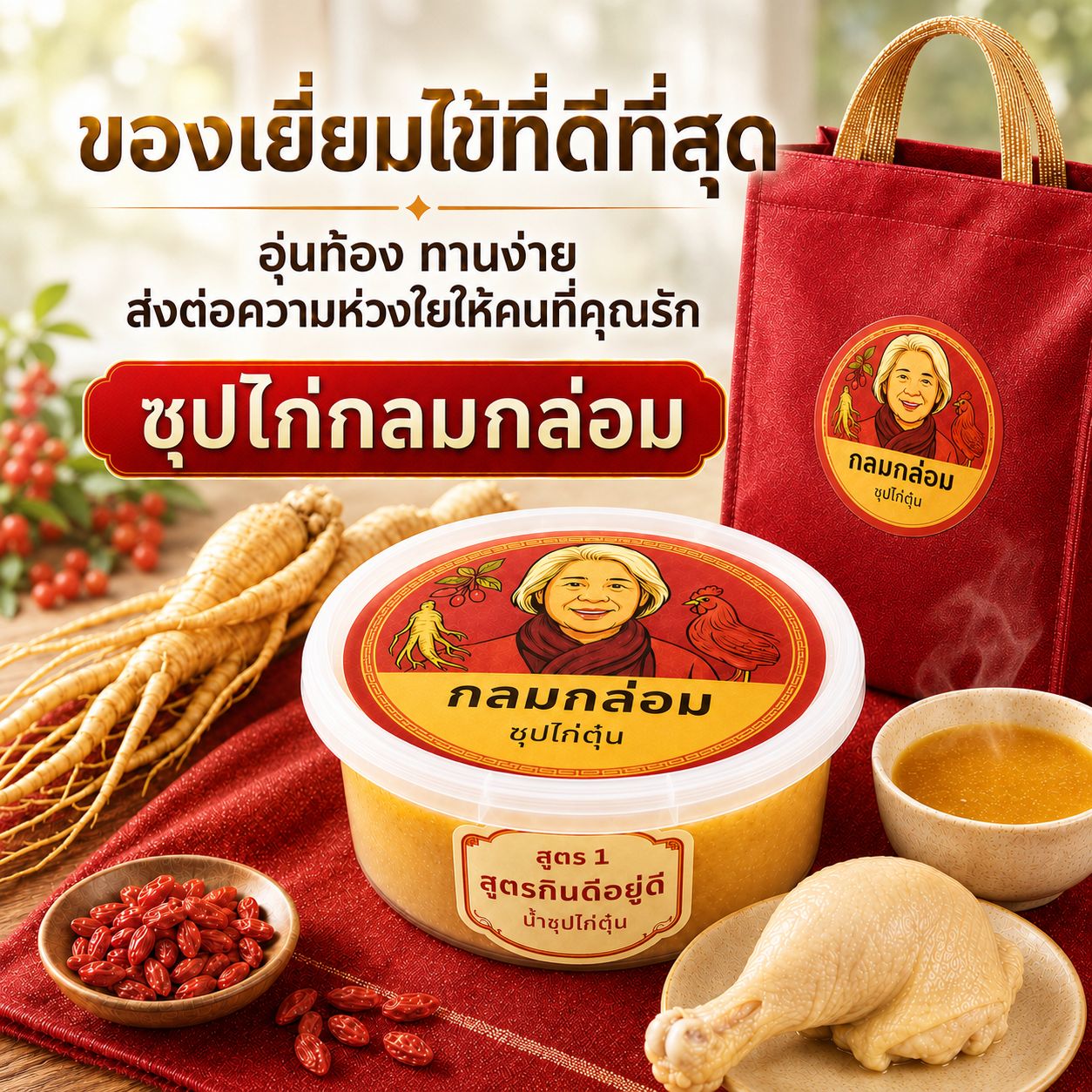 ของเยี่ยมไข้กลมกล่อม ซุปไก่ตุ๋น ของขวัญผู้ป่วย