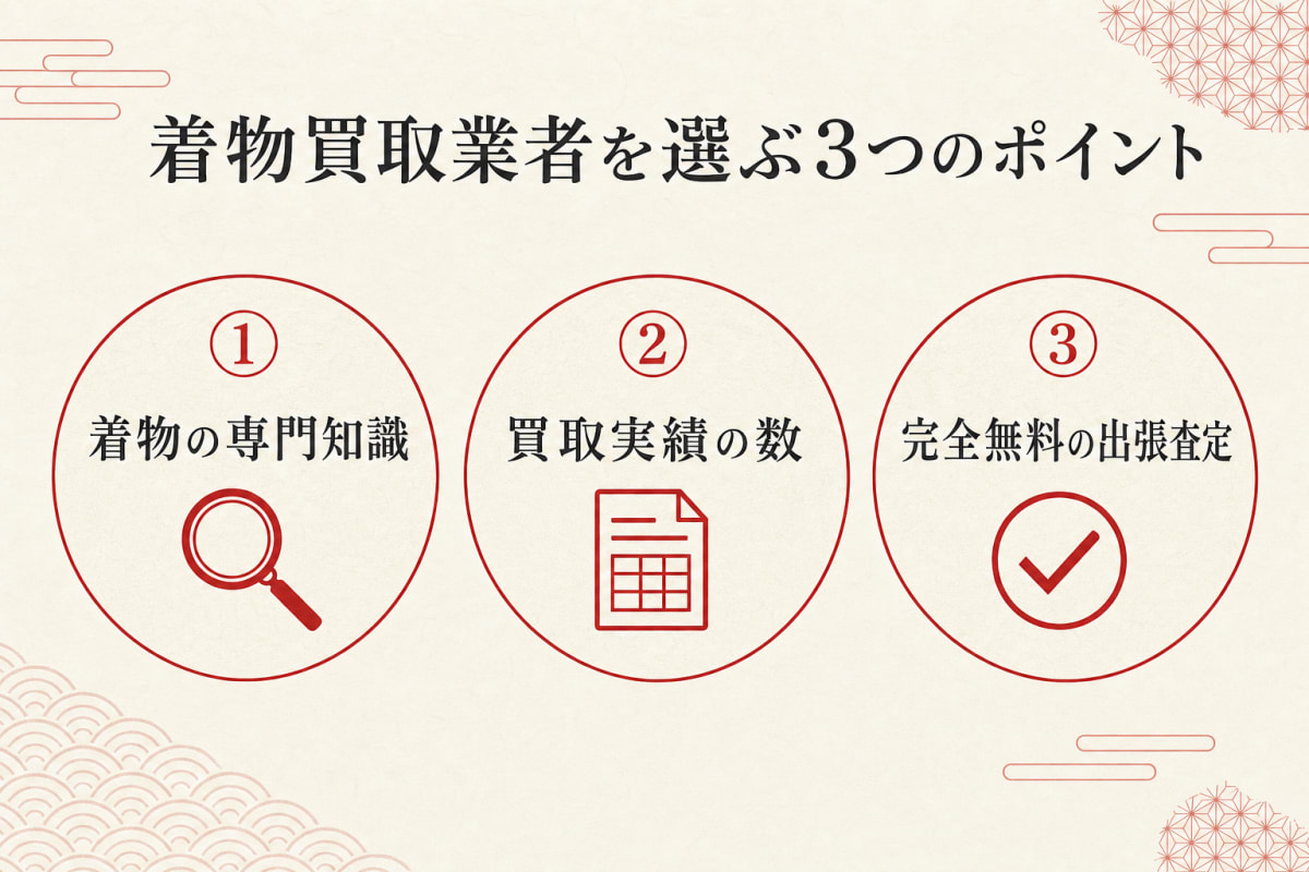 業者選び3つのポイント