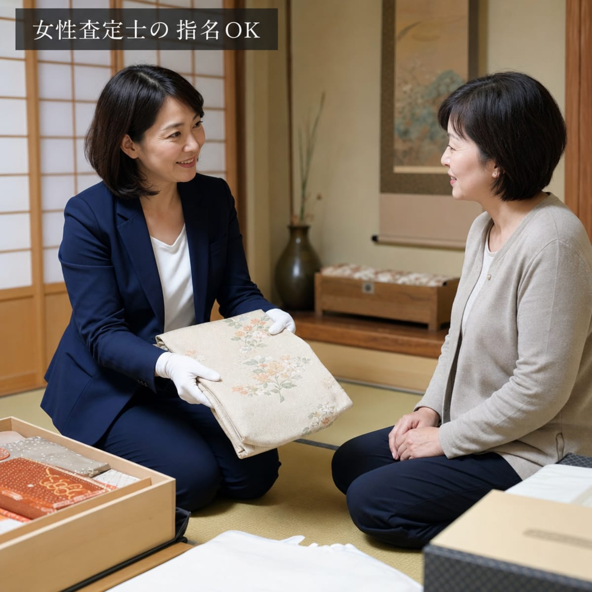 女性査定士の指名OK