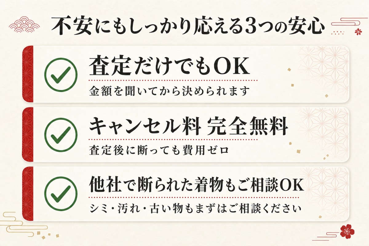 3つの安心ポイント