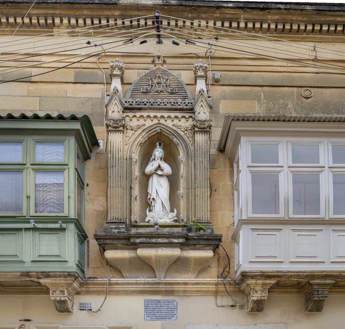 Madonna of Ta’ Pinu niche on 82 Triq il-Vajringa, Victoria (Rabat), Gozo