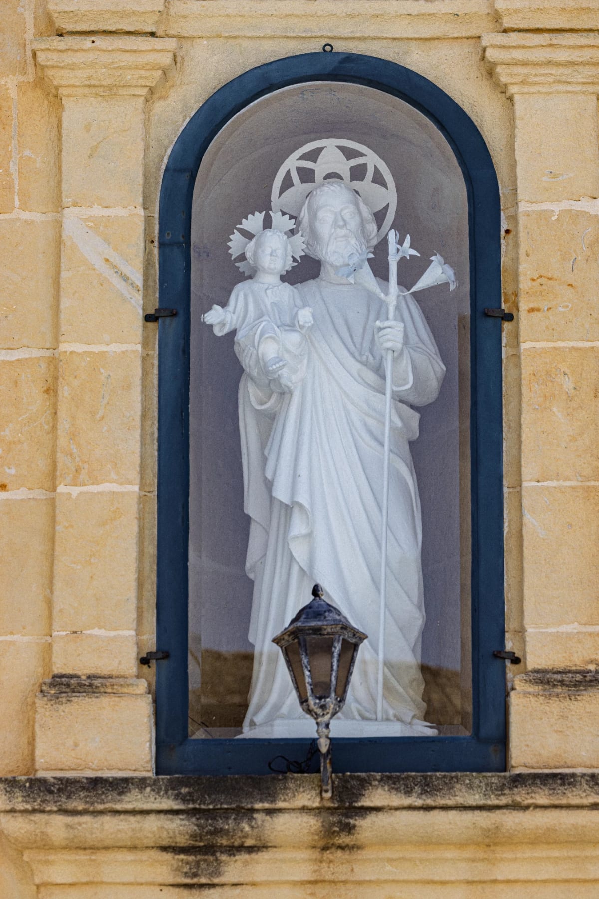 St Joseph niche on Triq Dun Pawl Micallef, Victoria (Rabat), Gozo