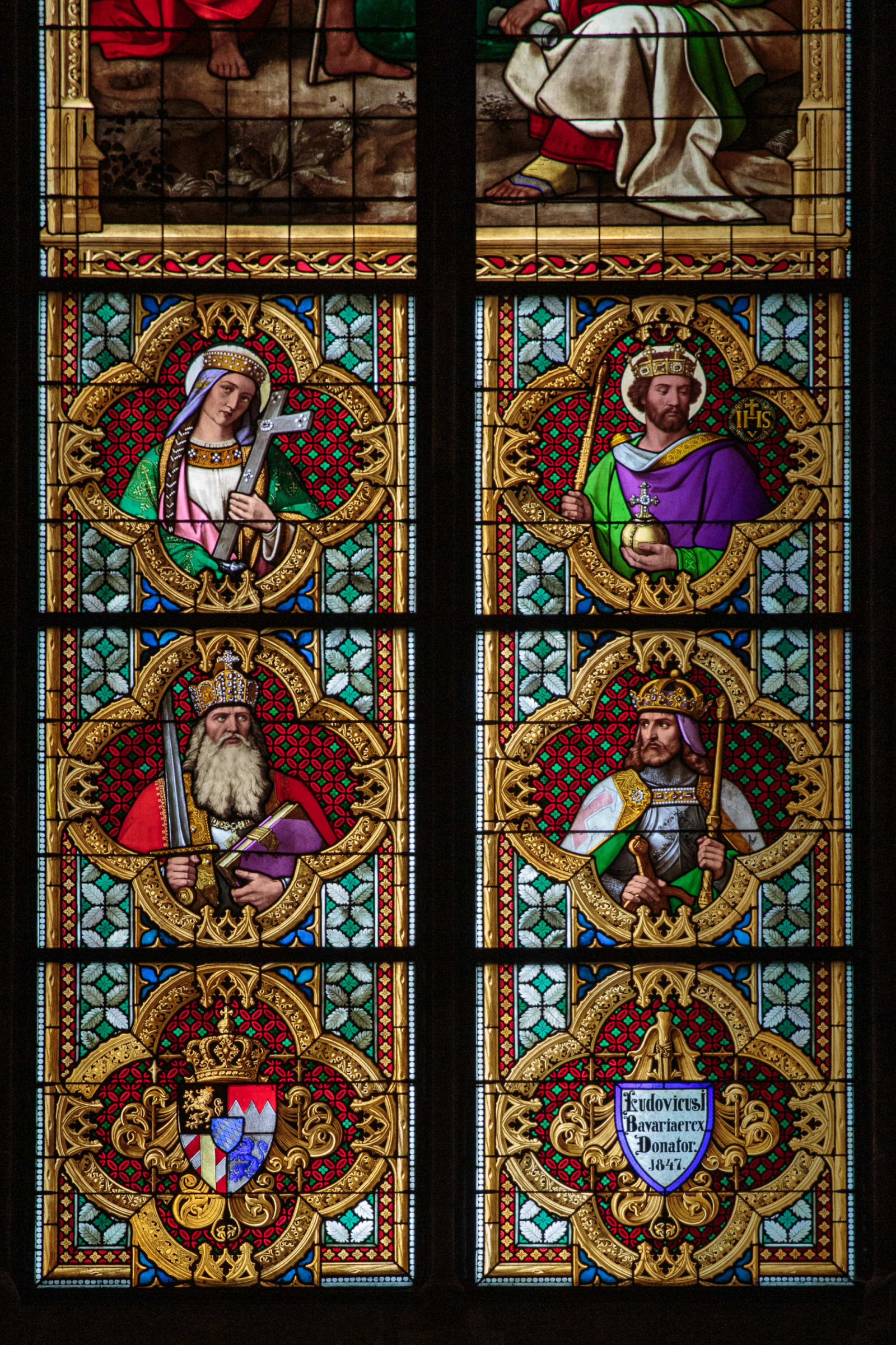 Intricate Bavarian Stained Glass Panels