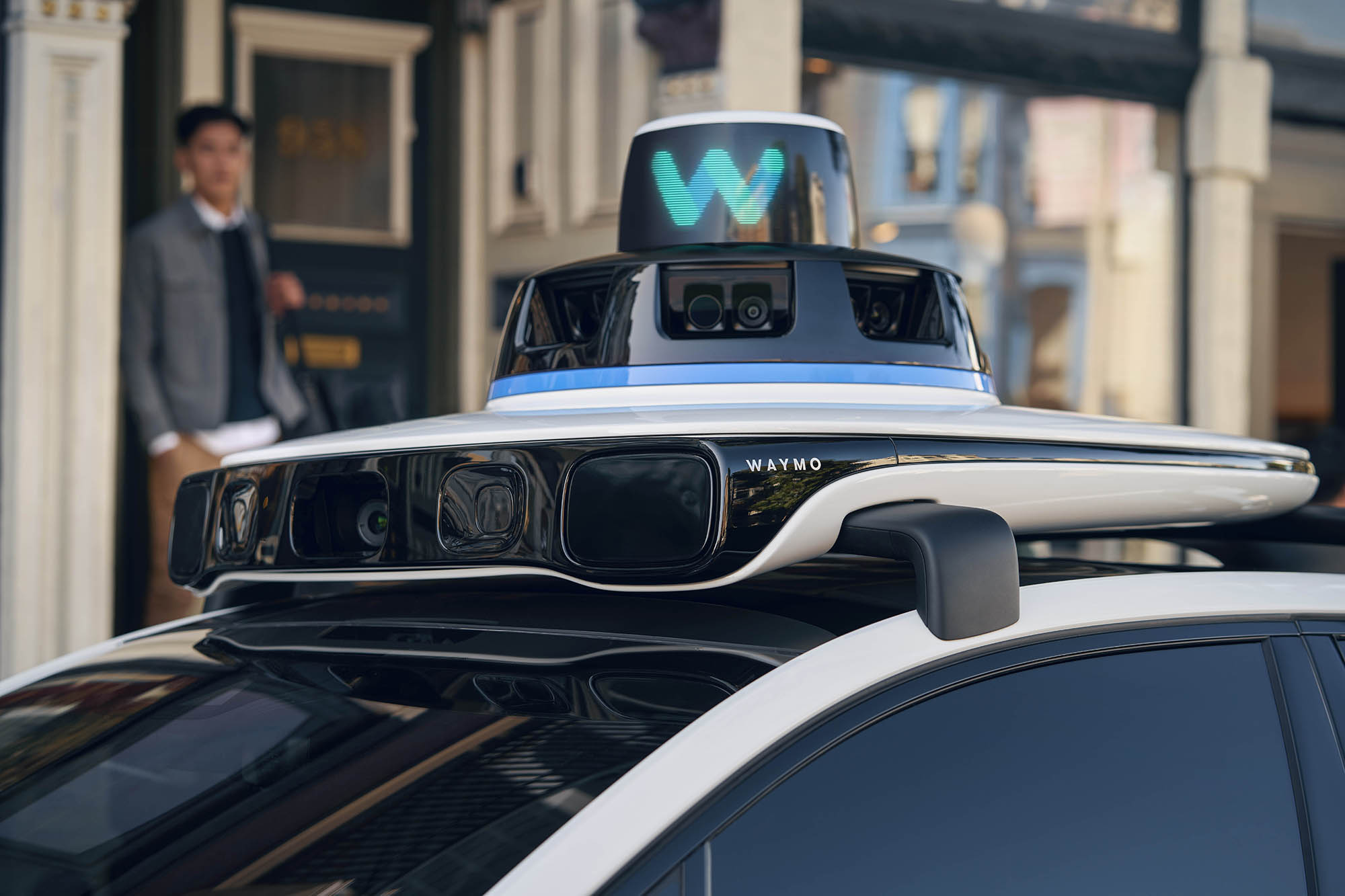 The 5th-generation Waymo Driver on the all-electric Jaguar I-PACE