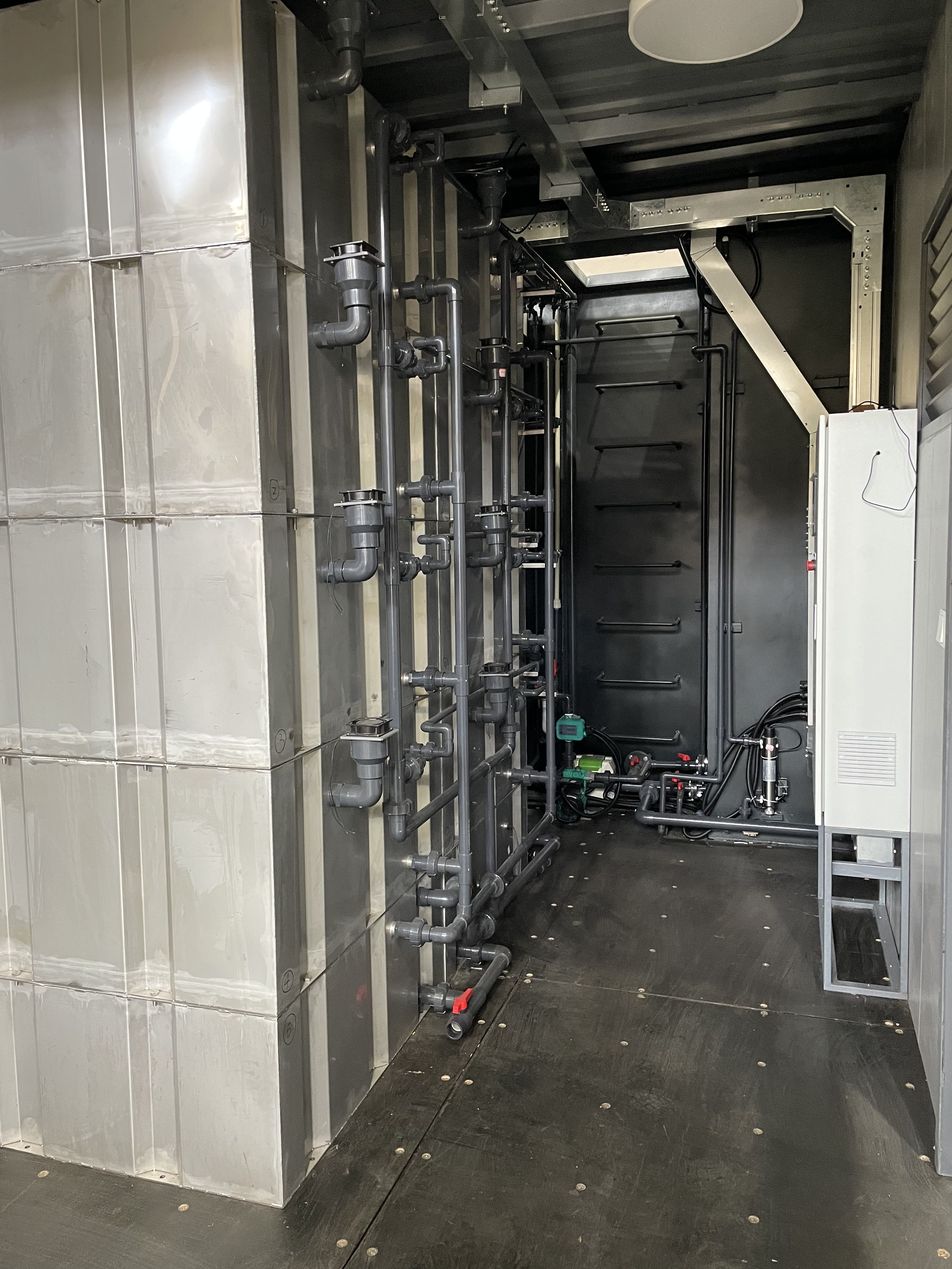 8-stage treatment system piping and equipment