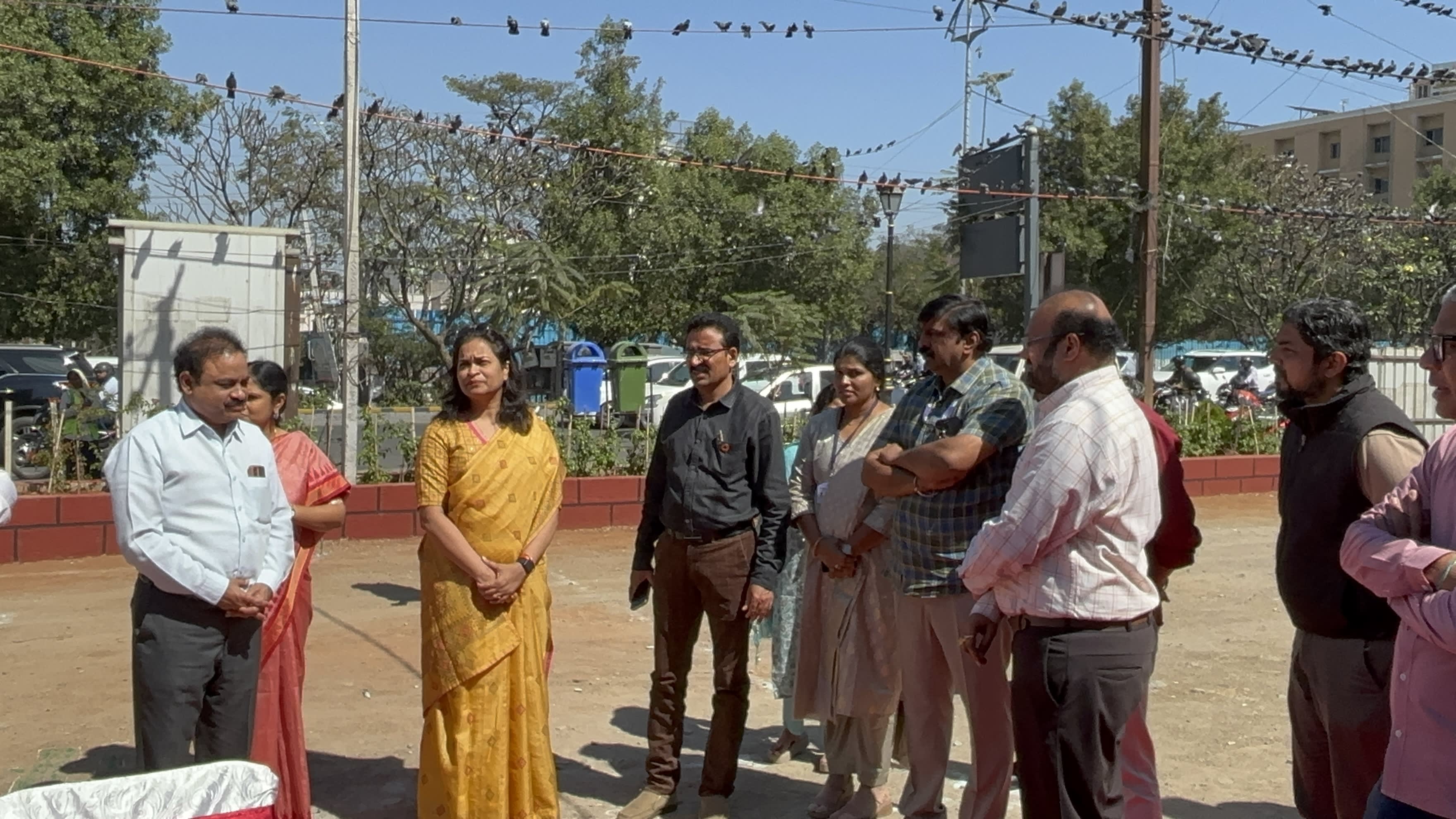 Officials and the LooCafe team at the KBR Park unit in Hyderabad