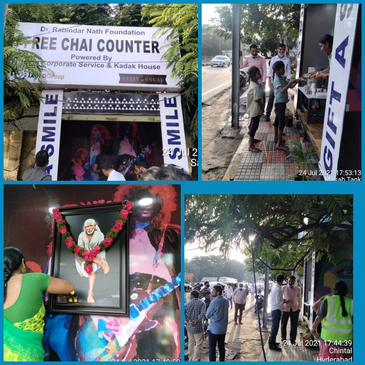 Free Chai Counter in Action