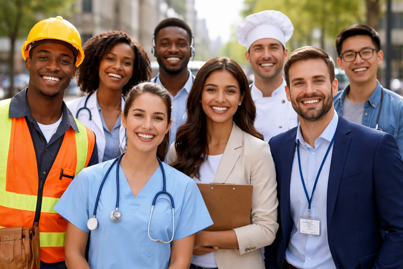 A happy candidate after a successful job placement.