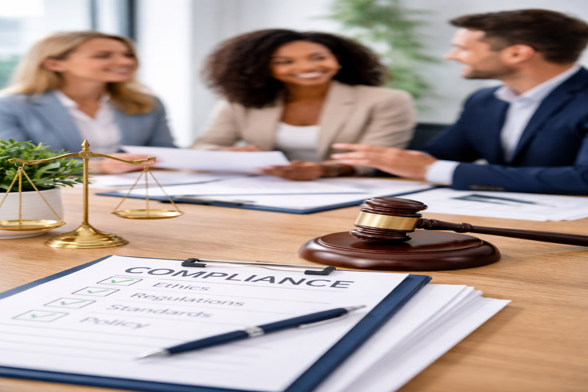 A handshake sealing a deal, representing ethical partnership.