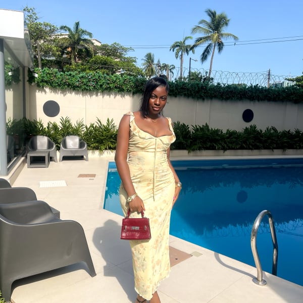Flower printed sexy long dress