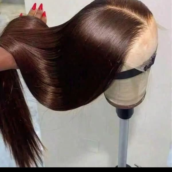22 inch bone straight with 5x5 closure 