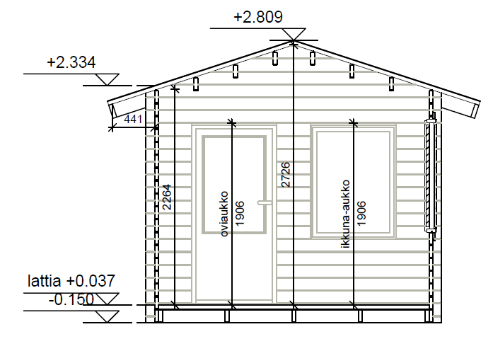 Gäststuga 10m2, Gårdshus, Förrådsbod - Övriga Gårdsbyggnader - 6424110256579 - 3