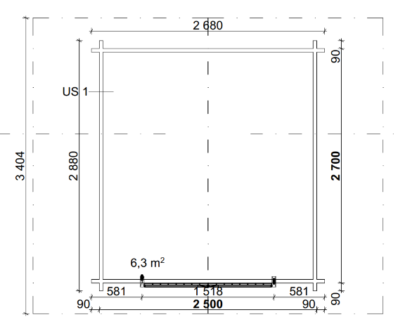 Hirsilato Rako S Pihavarasto 6,3m2 - Hirsiladot ja Pihaladot - 41005026 - 6