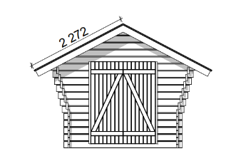 Hirsilato Rako S Pihavarasto 6,3m2 - Hirsiladot ja Pihaladot - 41005026 - 9