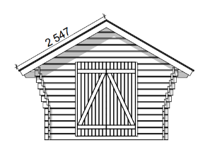 Hirsilato Rako M Pihavarasto 10m2 - Hirsiladot ja Pihaladot - 300078129 - 9